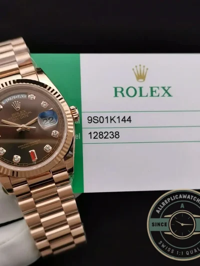 Replica Rolex Day-Date 128238 36mm Chocolate Dial - High-Grade Replica Watch