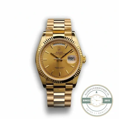 Replica Rolex Day-Date 128238 36mm Gold Dial - Premium Super Clone Watch