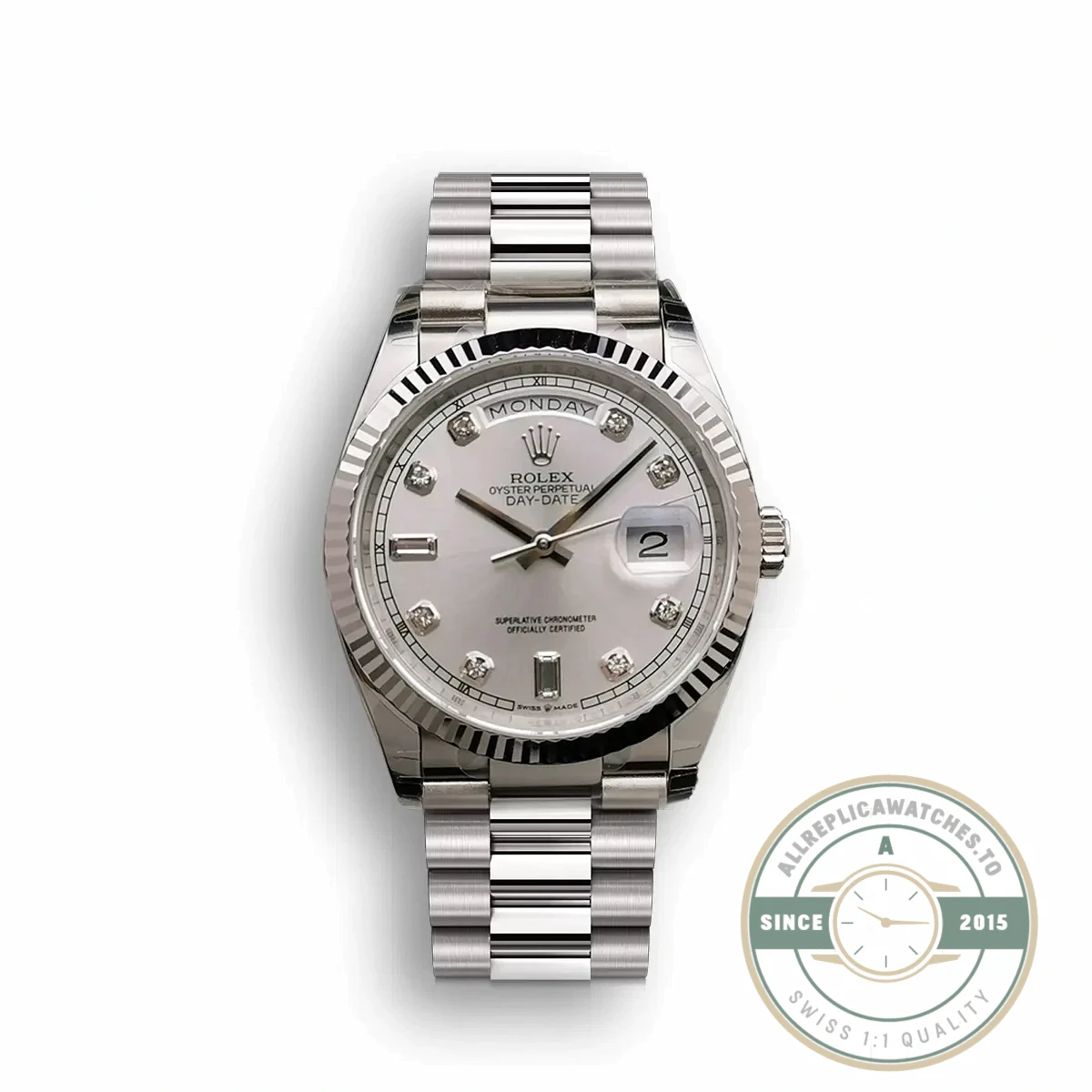 Replica Rolex Day-Date 128238 36mm Mother of Pearl Dial - Swiss Movement Replica Watch