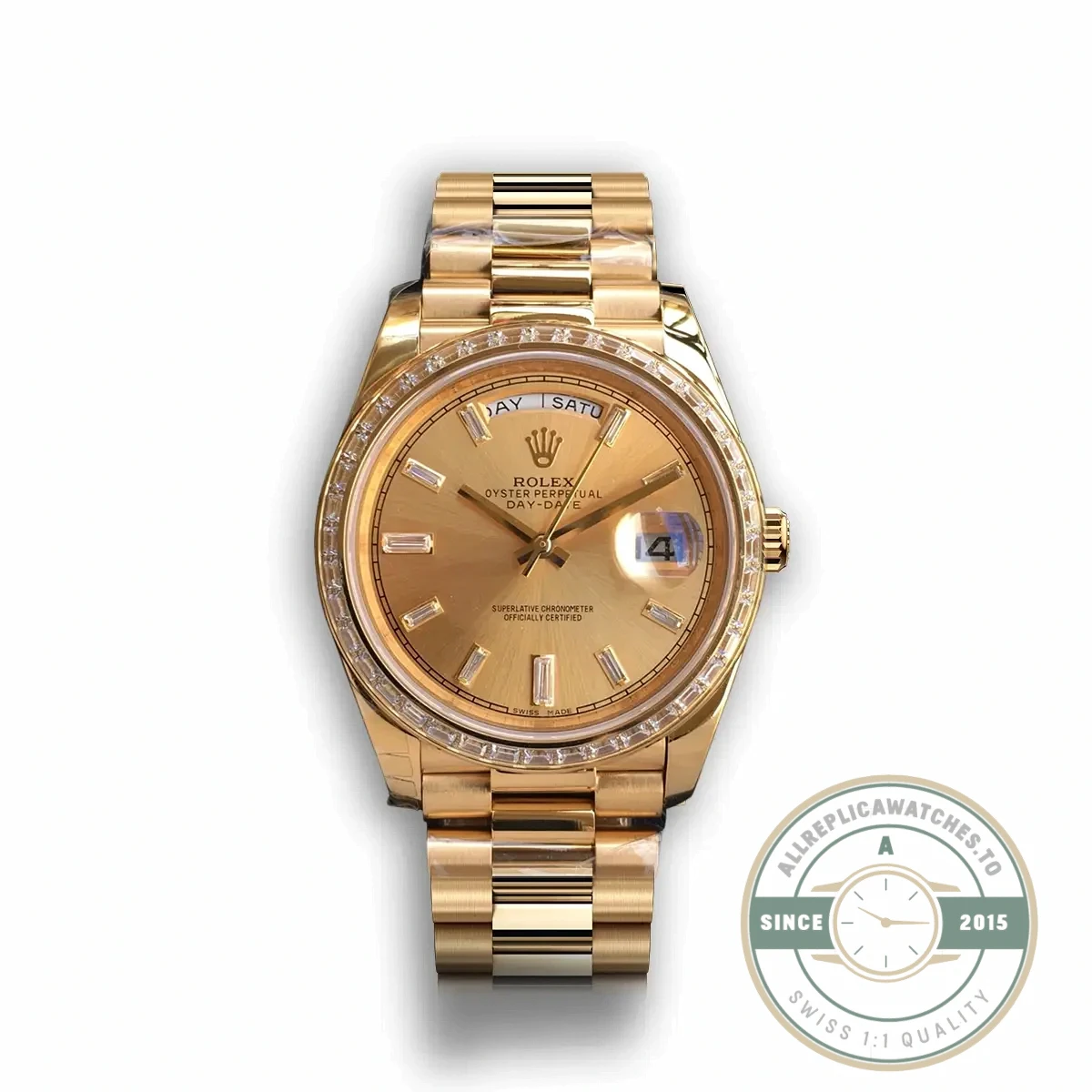 Replica Rolex Day-Date m228238 Gold Dial - High-Grade Replica Watch
