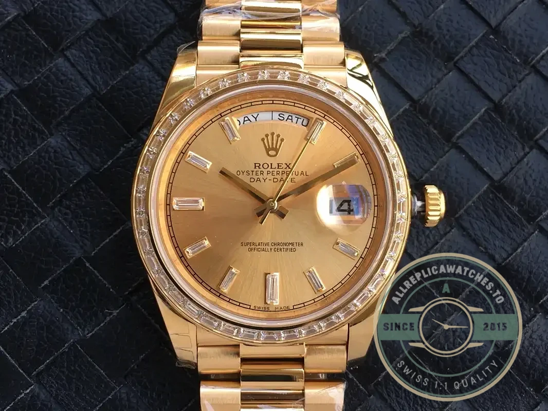 Replica Rolex Day-Date m228238 Gold Dial - Factory Super Clone Watch