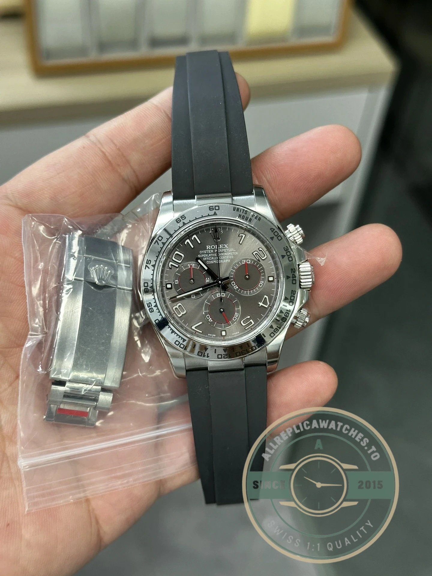 Replica Rolex Daytona 116519 40mm Oysterflex - Swiss Movement Replica Watch