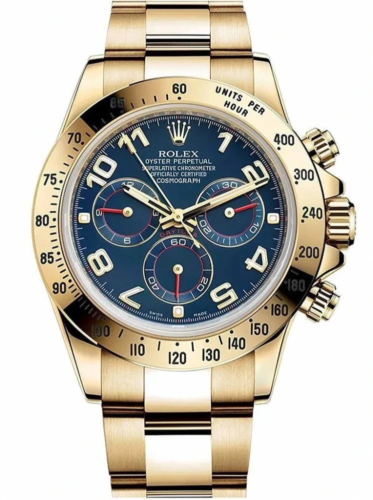 Replica Rolex Daytona 116528 40mm Blue Dial - Budget Luxury Replica Watch