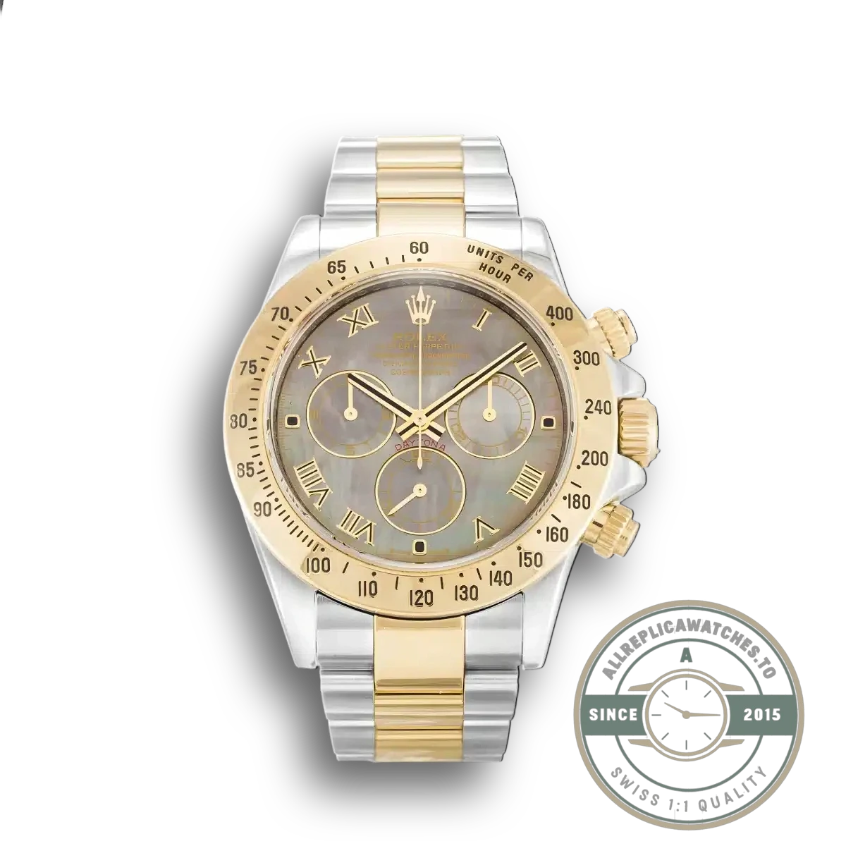 Replica Rolex Daytona 40mm Dial Black Mother of Pearl 116523 - Swiss-Made Clone Watch