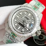 Replica Rolex GMT-Master II 116769TBR 40mm Green Diamonds Bracelet - Premium Super Clone Watch