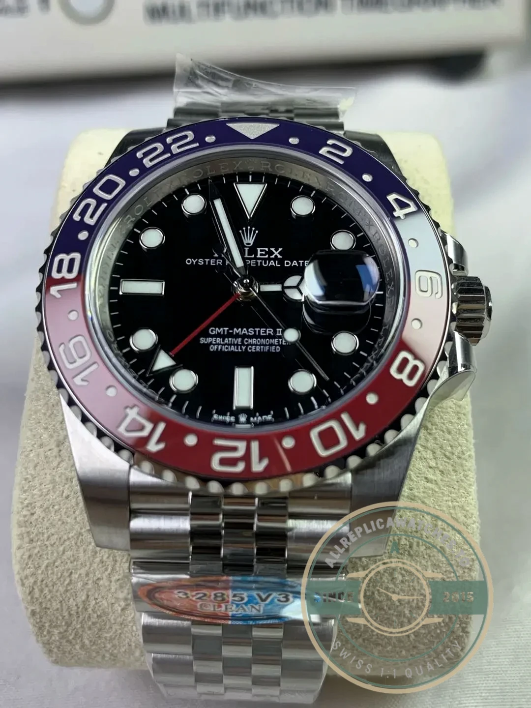 Replica Rolex GMT-Master II 40mm Dial Black 126710BLRO Jubilee "Pepsi" - Affordable Super Clone Watch