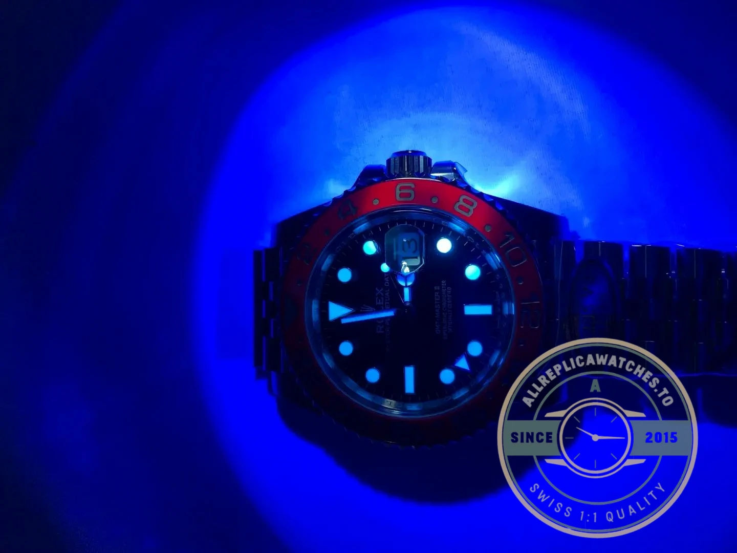 Replica Rolex GMT-Master II 40mm Dial Black 126710BLRO Jubilee "Pepsi" - Luxury Replica Watch