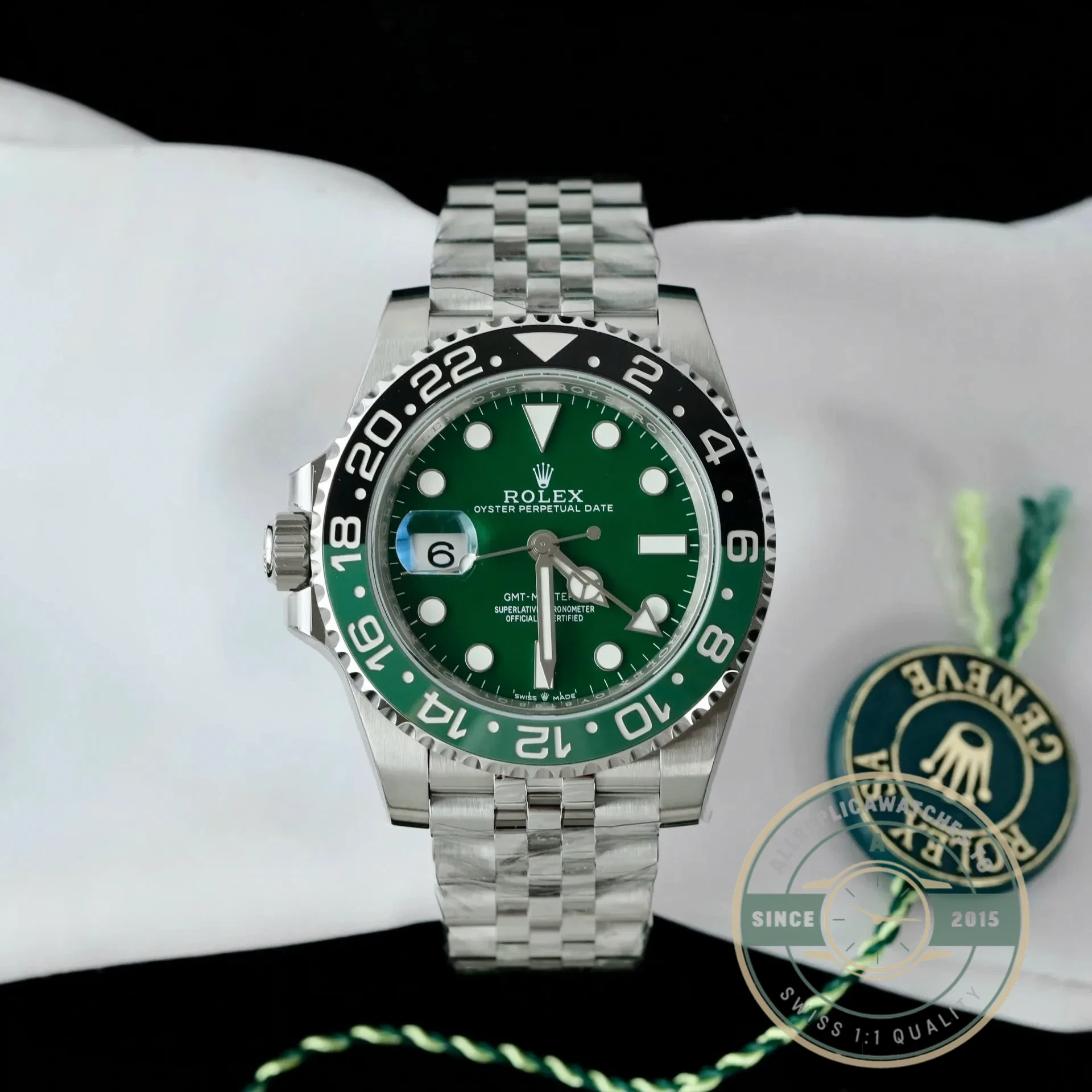 Replica Rolex GMT-Master II Jubilee “Absinthe” 40mm 126729VTNR - Factory Super Clone Watch