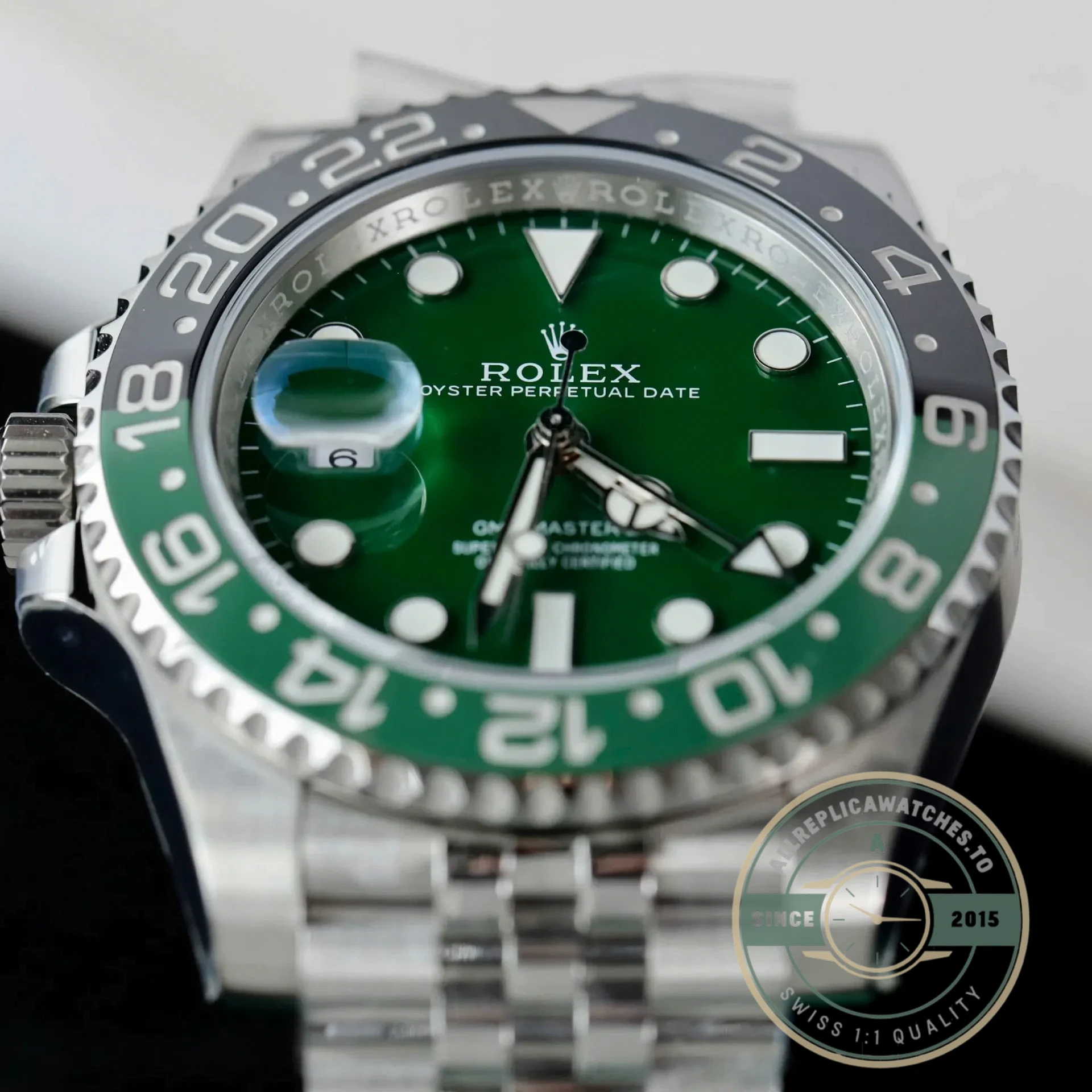 Replica Rolex GMT-Master II Jubilee “Absinthe” 40mm 126729VTNR - Factory Super Clone Watch