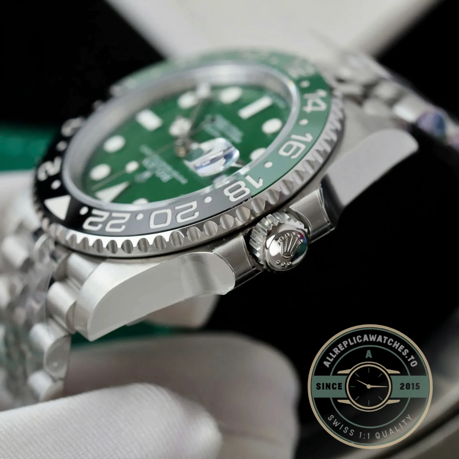 Replica Rolex GMT-Master II Jubilee “Absinthe” 40mm 126729VTNR - Swiss-Made Clone Watch