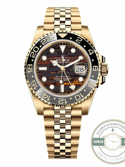 Replica Rolex GMT-Master II Tiger Iron Dial 40mm 126718GRNR - Swiss Movement Replica Watch