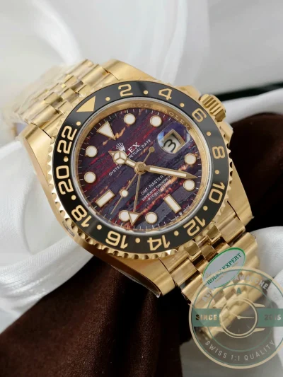 Replica Rolex GMT-Master II Tiger Iron Dial 40mm 126718GRNR - Luxury Replica Watch
