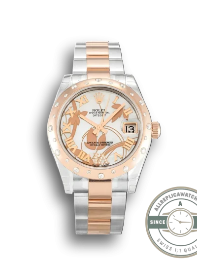 Replica Rolex Lady-Datejust 178341 31mm White Floral Dial - Swiss Movement Replica Watch