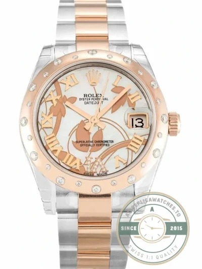 Replica Rolex Lady-Datejust 178341 31mm White Floral Dial - Factory Super Clone Watch