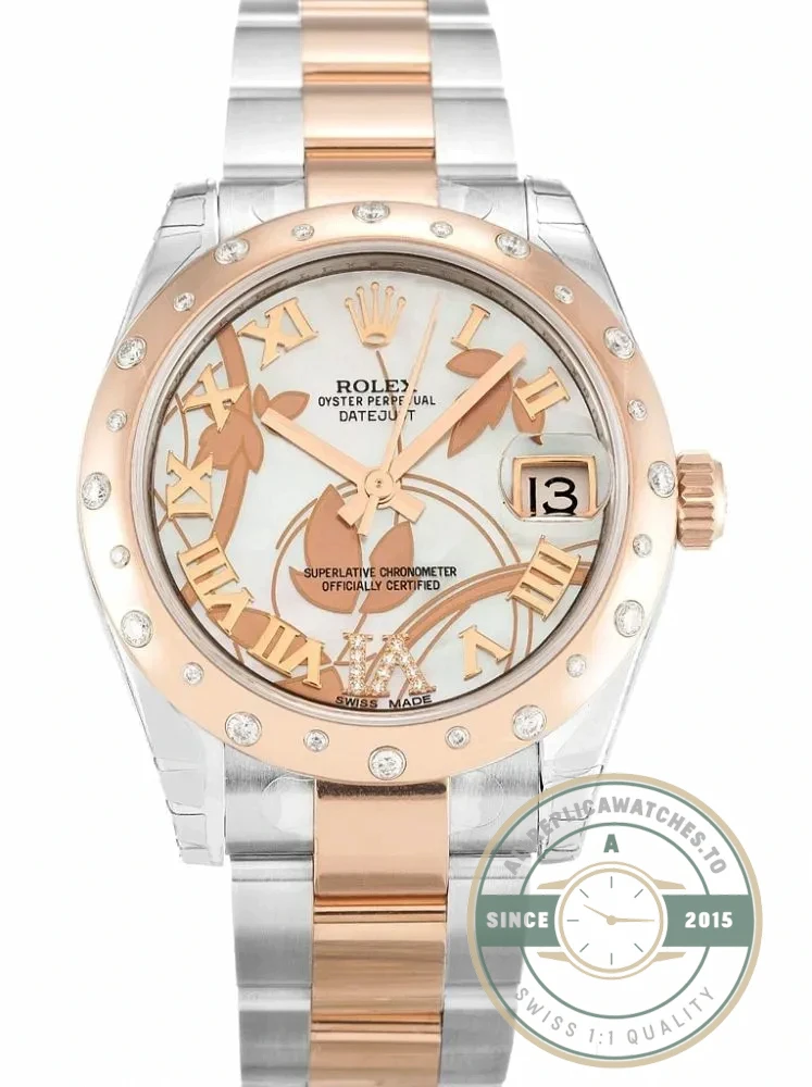 Replica Rolex Lady-Datejust 178341 31mm White Floral Dial - Factory Super Clone Watch
