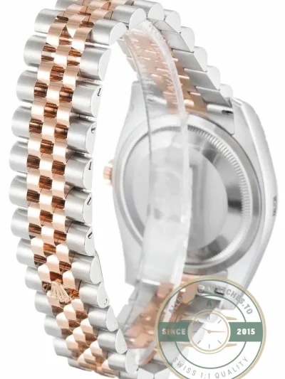 Replica Rolex Lady-Datejust 179171 36mm Rose Gold Black Dial - 1:1 Swiss Replica Watch