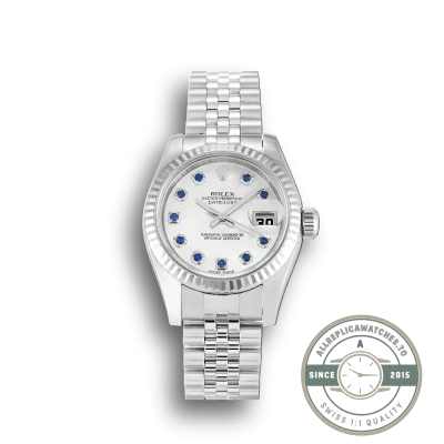 Replica Rolex Lady-Datejust 179174 26mm White Mother of Pearl Dial - Top-Tier Swiss Replica Watch