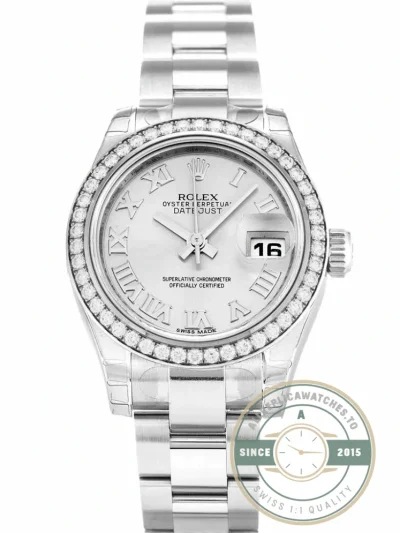 Replica Rolex Lady-Datejust 179384 26mm Silver Dial - Premium Super Clone Watch