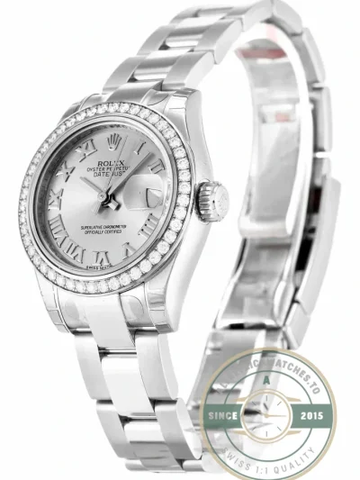Replica Rolex Lady-Datejust 179384 26mm Silver Dial - Affordable Super Clone Watch