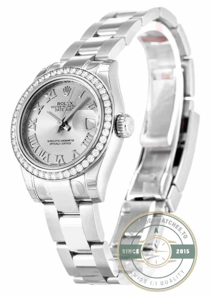 Replica Rolex Lady-Datejust 179384 26mm Silver Dial - Affordable Super Clone Watch