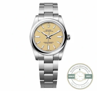 Replica Rolex Oyster Perpetual 277200 Beige Dial - Top-Tier Swiss Replica Watch