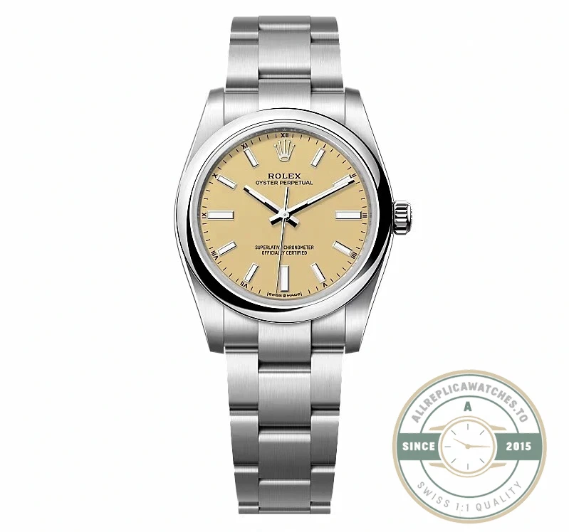 Replica Rolex Oyster Perpetual 277200 Beige Dial - Top-Tier Swiss Replica Watch