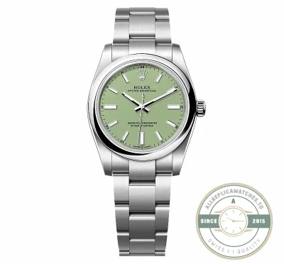 Replica Rolex Oyster Perpetual 277200 Pistachio Dial - Budget Luxury Replica Watch