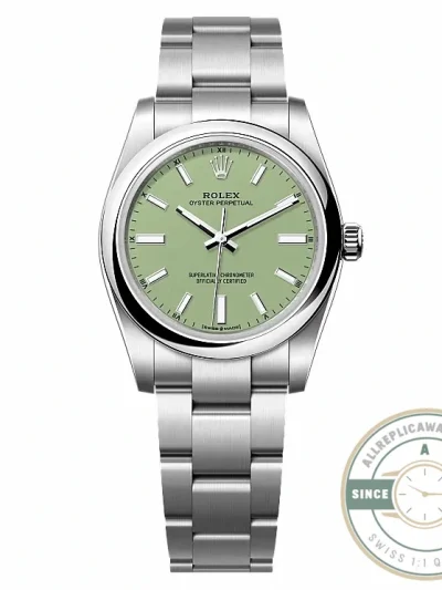 Replica Rolex Oyster Perpetual 277200 Pistachio Dial - Budget Luxury Replica Watch