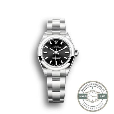 Replica Rolex Oyster Perpetual Lady 28mm Dial Black 276200 - Premium Super Clone Watch
