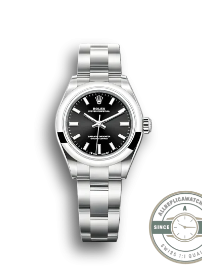Replica Rolex Oyster Perpetual Lady 28mm Dial Black 276200 - Premium Super Clone Watch