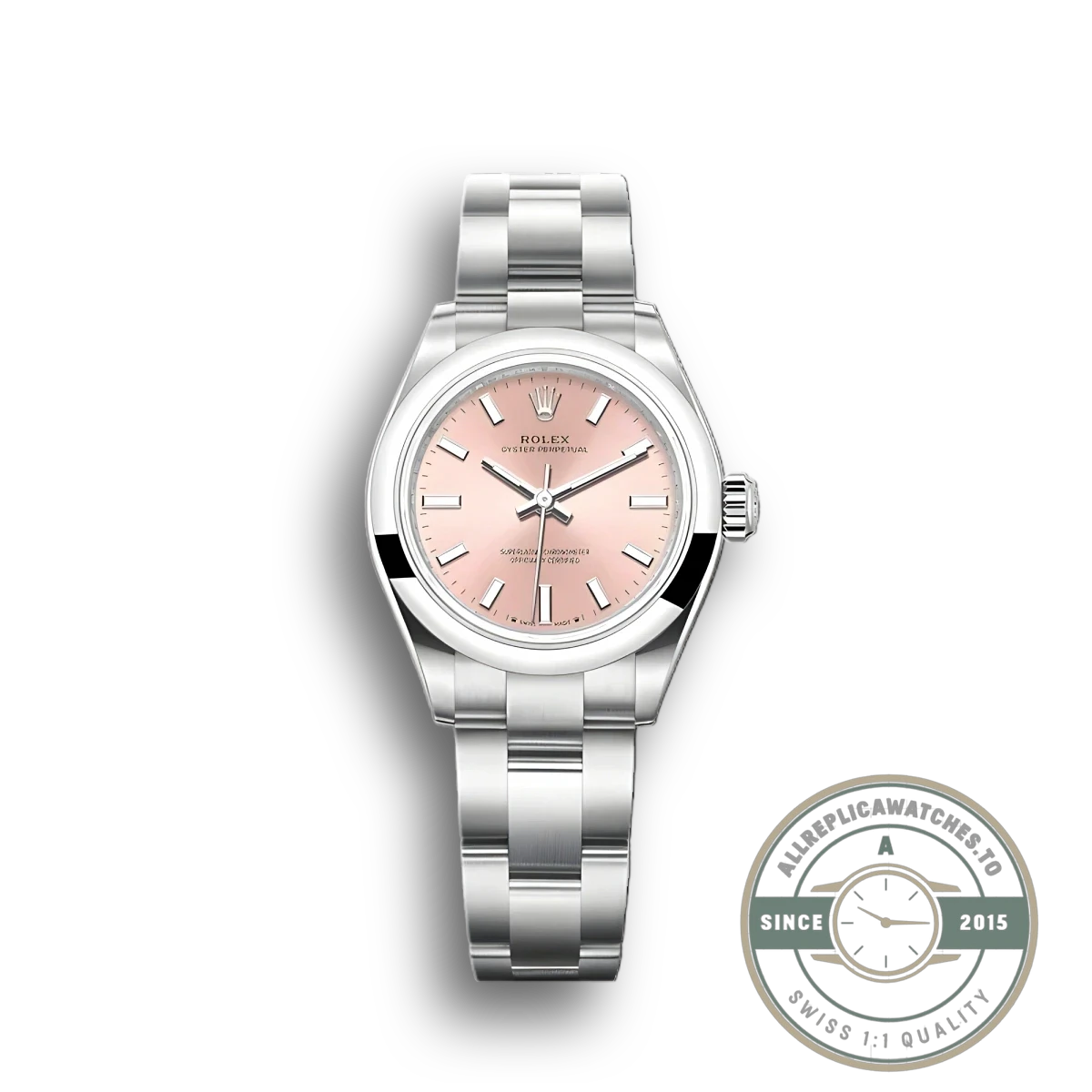 Replica Rolex Oyster Perpetual Lady 28mm Dial Pink 276200 - Budget Luxury Replica Watch
