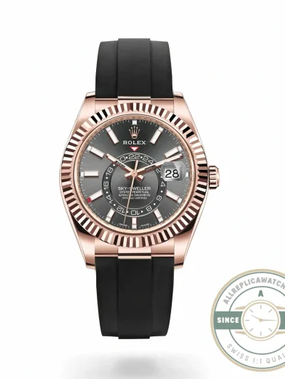 Replica Rolex Sky-Dweller 326235 42mm Black Dial - Swiss Movement Replica Watch