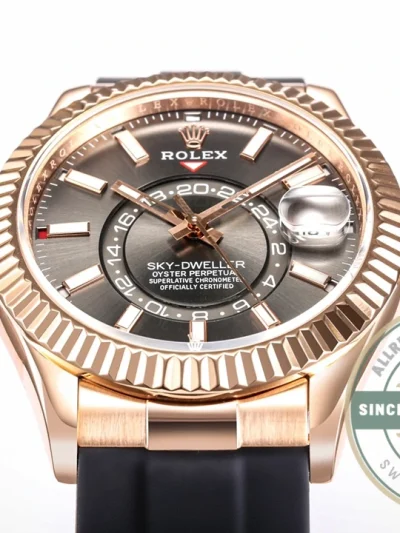 Replica Rolex Sky-Dweller 326235 42mm Black Dial - High-Grade Replica Watch
