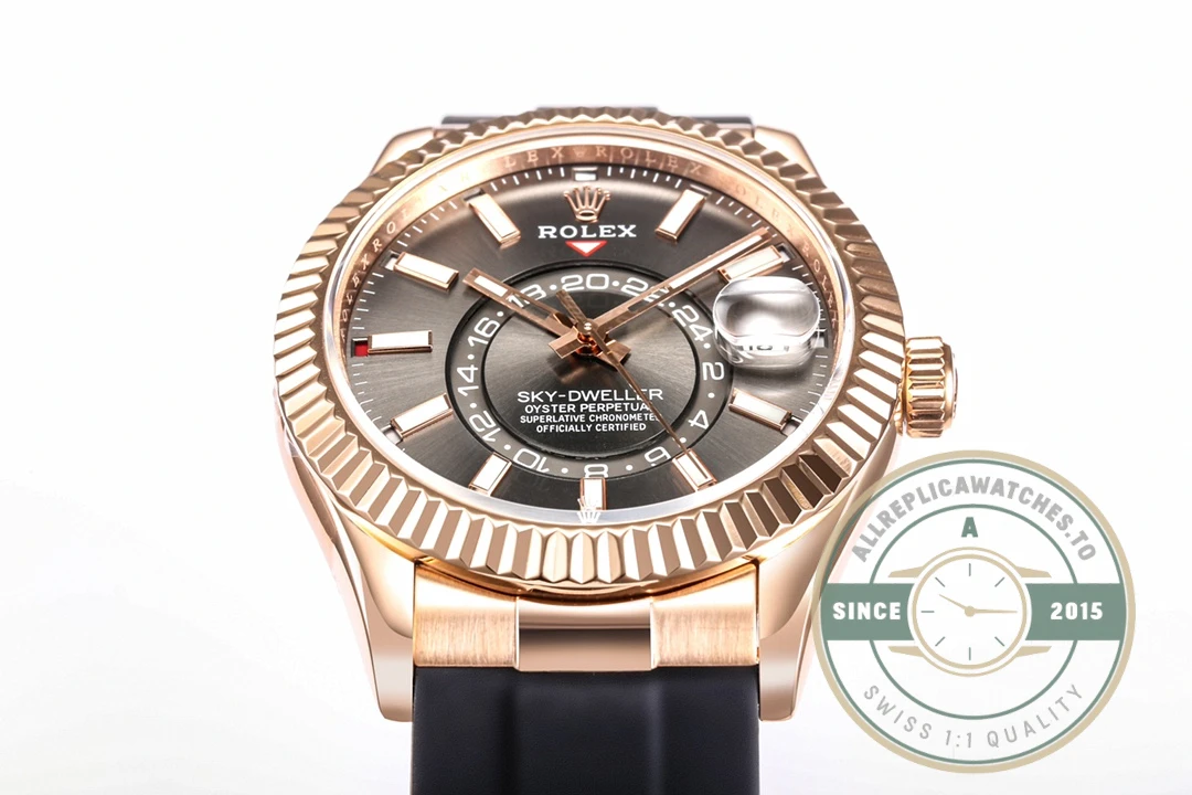 Replica Rolex Sky-Dweller 326235 42mm Black Dial - High-Grade Replica Watch