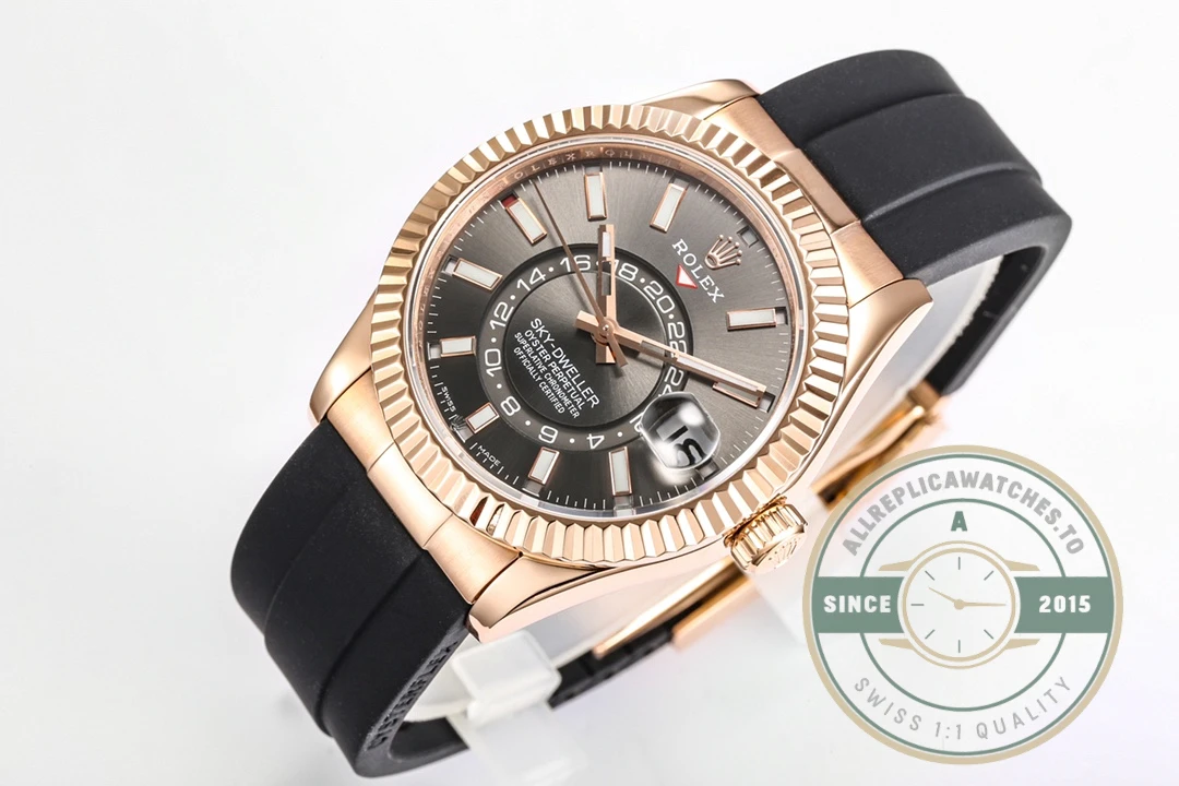 Replica Rolex Sky-Dweller 326235 42mm Black Dial - Budget Luxury Replica Watch