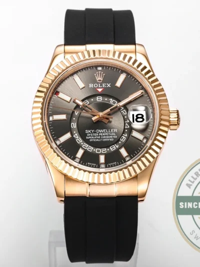 Replica Rolex Sky-Dweller 326235 42mm Black Dial - Swiss-Made Clone Watch