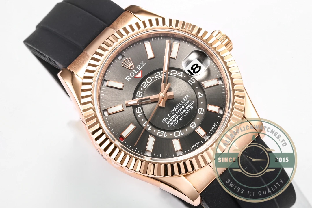 Replica Rolex Sky-Dweller 326235 42mm Black Dial - Affordable Luxury Replica Timepiece