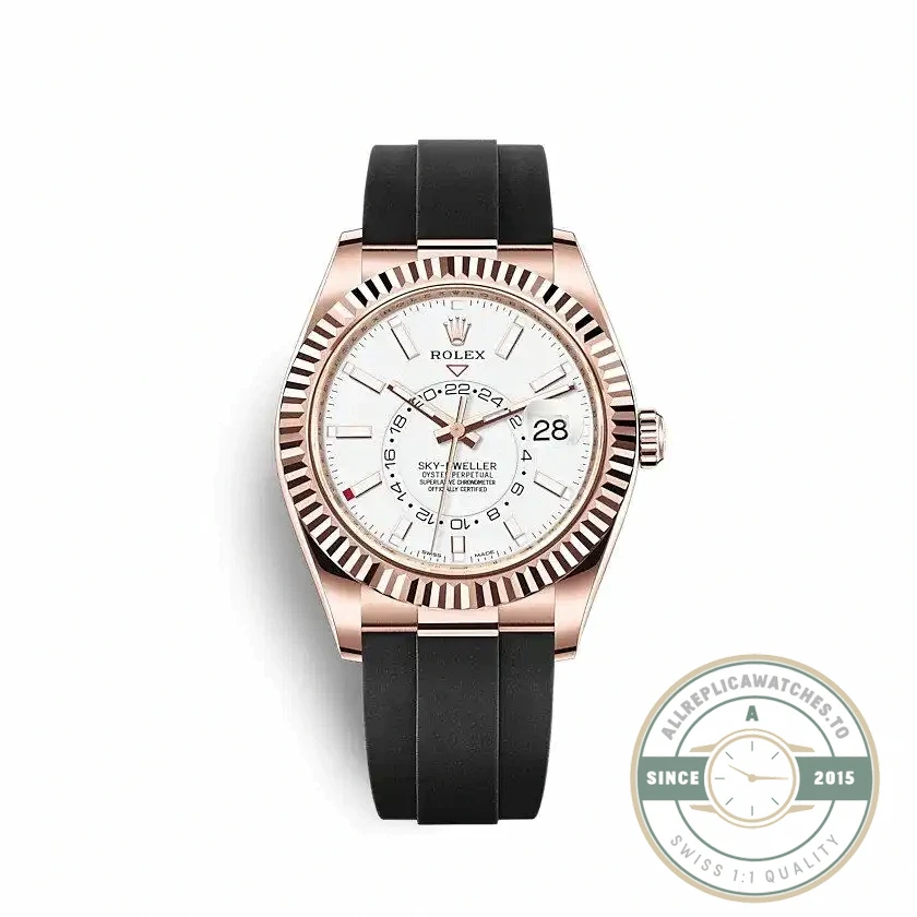 Replica Rolex Sky-Dweller 326235 42mm White Dial - 1:1 Swiss Replica Watch