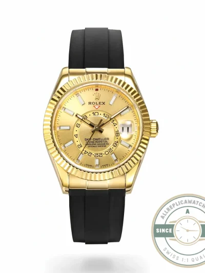 Replica Rolex Sky-Dweller 326238 42mm Champagne Dial - Luxury Replica Watch