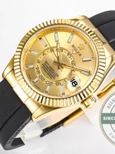 Replica Rolex Sky-Dweller 326238 42mm Champagne Dial - Factory Super Clone Watch