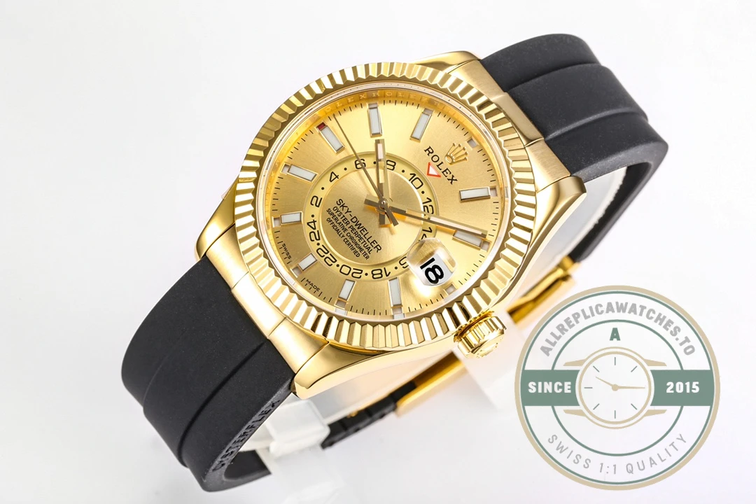 Replica Rolex Sky-Dweller 326238 42mm Champagne Dial - Factory Super Clone Watch