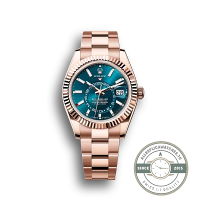 Replica Rolex Sky-Dweller 326935 42mm Blue-Green Dial - Factory Super Clone Watch