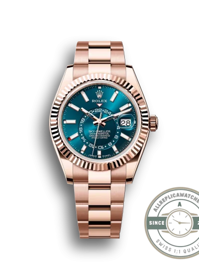 Replica Rolex Sky-Dweller 326935 42mm Blue-Green Dial - Factory Super Clone Watch