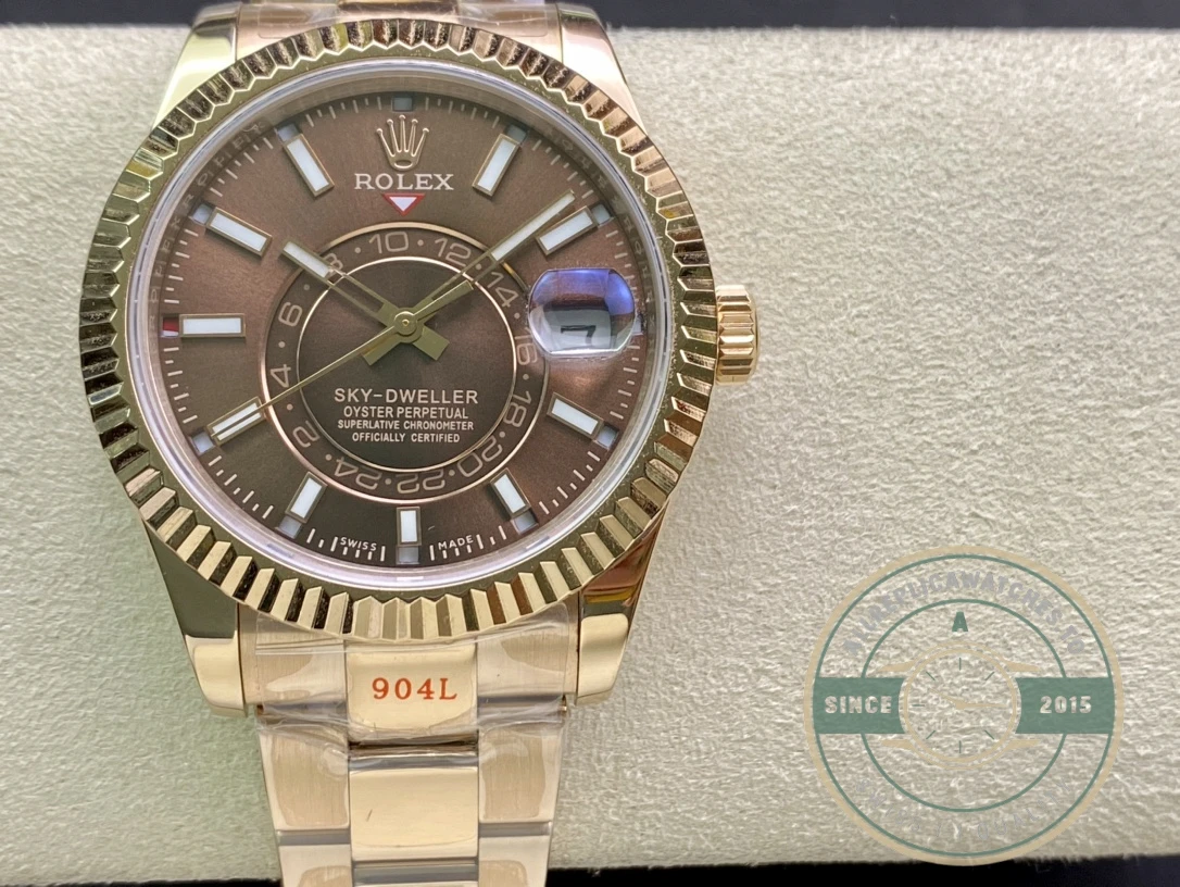 Replica Rolex Sky-Dweller 326935 42mm Chocolate Dial - Best Quality Replica Watch