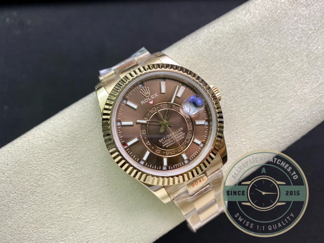Replica Rolex Sky-Dweller 326935 42mm Chocolate Dial - Affordable Super Clone Watch