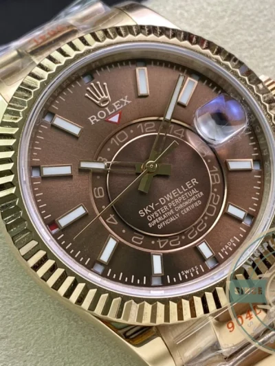 Replica Rolex Sky-Dweller 326935 42mm Chocolate Dial - Luxury Replica Watch