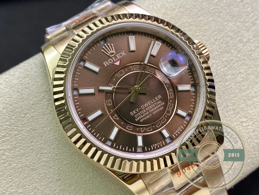 Replica Rolex Sky-Dweller 326935 42mm Chocolate Dial - Luxury Replica Watch