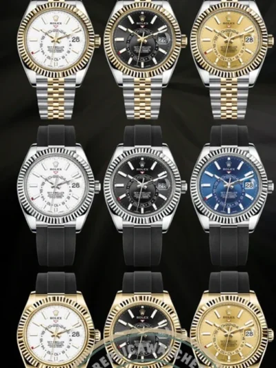 Replica Rolex Sky-Dweller 326935 42mm Chocolate Dial - Premium Super Clone Watch