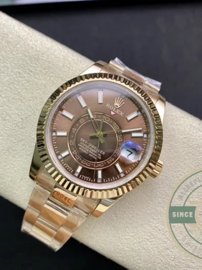 Replica Rolex Sky-Dweller 326935 42mm Chocolate Dial - Premium Super Clone Watch