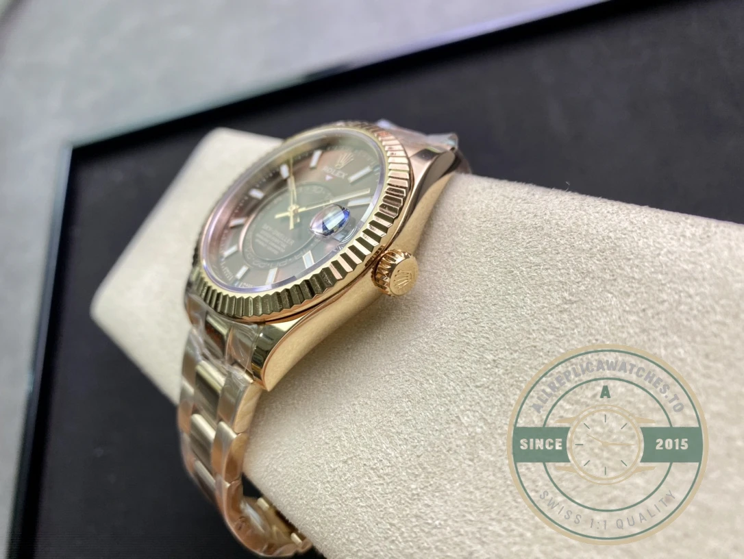 Replica Rolex Sky-Dweller 326935 42mm Chocolate Dial - Premium Super Clone Watch